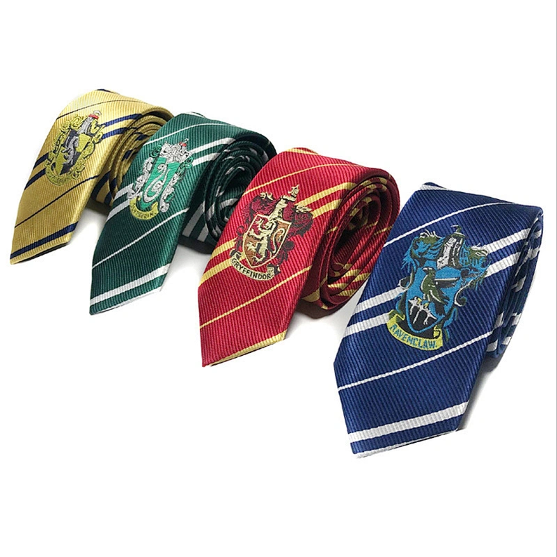 Wholesale School Ties Necktie Casual Stripe Silk or Polyester Logo Ties Jacquard Woven Ties For Children