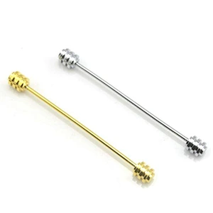 Stock Metal Brass High Quality Fashion Custom Shirt Collar Pin For Men