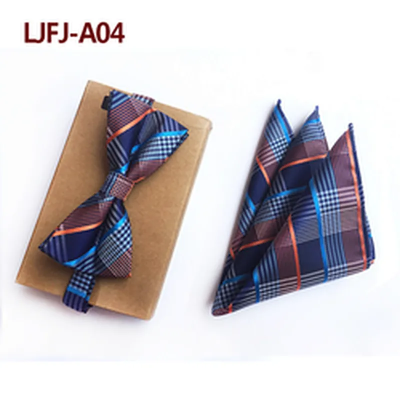 Paisley Men Bow Tie Sets Handkerchief Set Custom Pocket Squares for Men Casual Mens Bow Ties and Hanky Sets