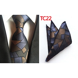 Fashionl Paisley Neckties with Pocket Square Custom Ensemble Cravate Mouchoirs Wholesale Men Ties and Hanky Set