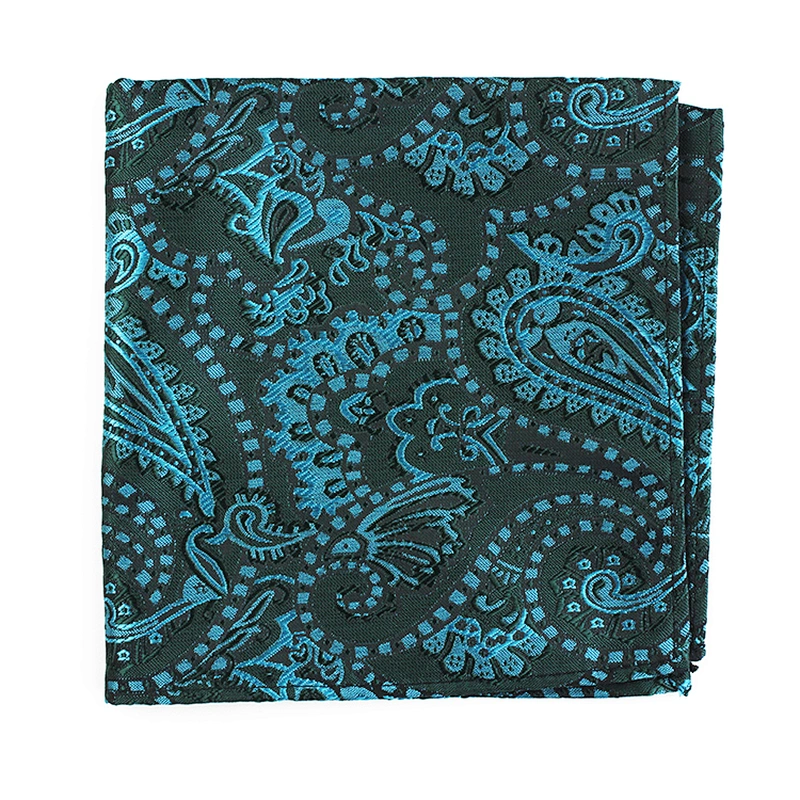 Jacquard dozen handkerchief Men Pocket Square Polyester Printed Scarf Square