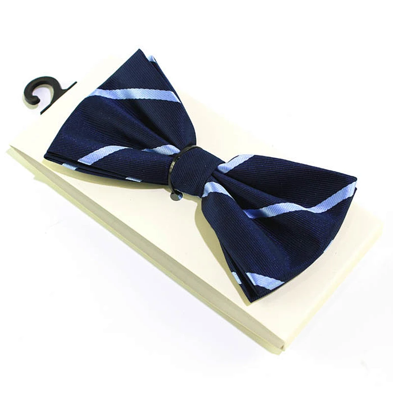 Wholesale Striped Color Boys Bow Ties