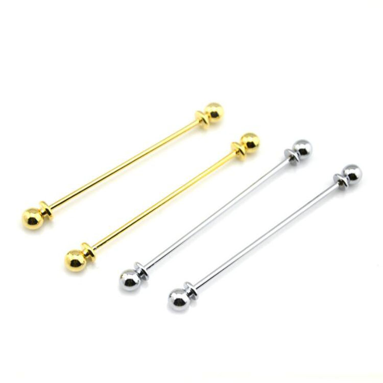 Stock Men Metal Brass Fashion Wholesale Collar Pin For Shirt