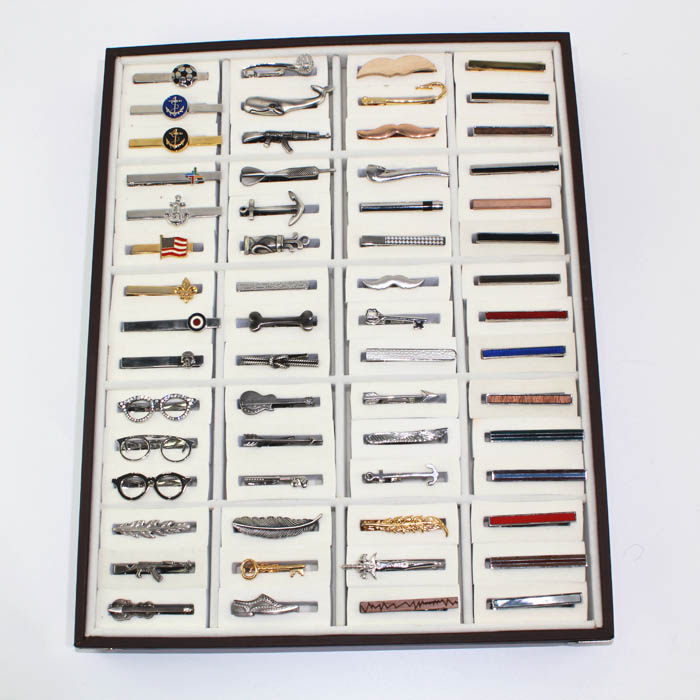 Cuff links Personalized Clip on Tie Clip Set Fashionable Neck Tie Collar Pin Eco Friendly Tie Bar CuffLink Box