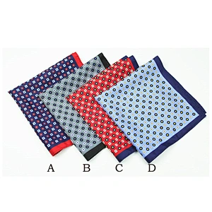Men's Accessories Custom Printed Handkerchiefs Pocket Square for Formal Wedding Men 100% Polyester 100% Microfiber