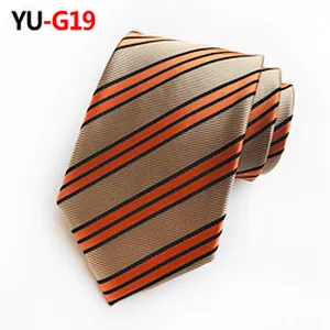 Stripe Cravate Pour Homme Polyester Woven Neck Ties For Men Italian Luxury Necktie Mens Paisley