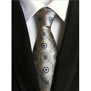 Wholesale Silk Neckties Men Luxury Paisley Silk Ties Jacquard Woven Polyester Cravate Homme
