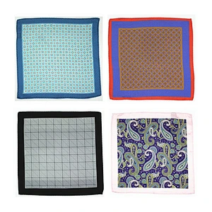100% silk custom pocket square, silk pocket square
