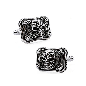 Wholesale charming skull metal cufflink for man