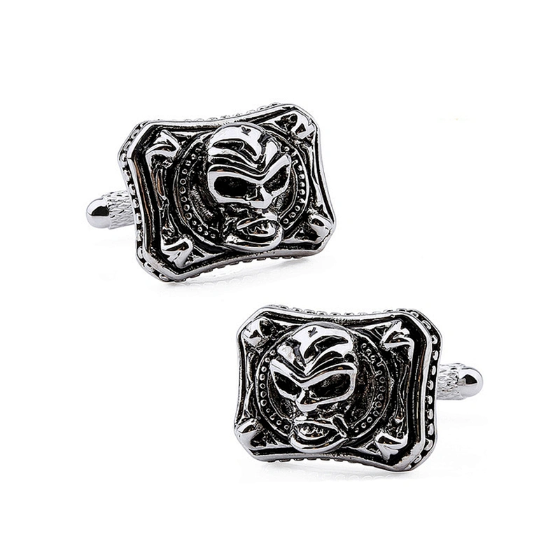 Wholesale charming skull metal cufflink for man
