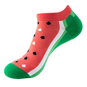 Unisex funny fashion ankle socks Low Cut Breathable Invisible Fruit Pattern Boat Ankle High Quality Socks