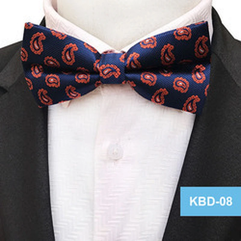 Custom Bow Tie Kids Fashion Casual Boys Bow Tie Set With Logo Polyester Grid Italian Bow Ties For Men