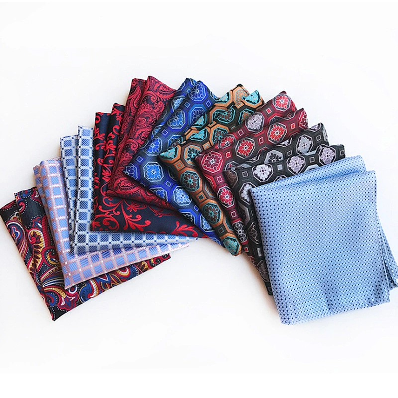 Stylish Hanky Pocket Square Customised Handkerchief In Gift Box Luxury Muslin Handkerchief Cotton Einstecktuch panoletas