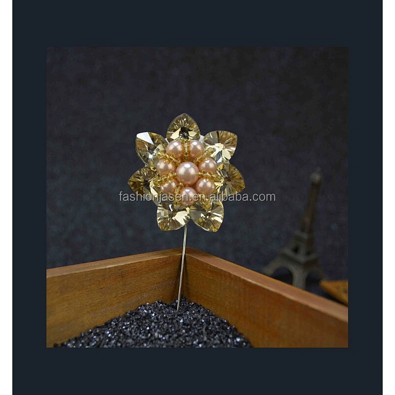 fashion flower lapel pin JSLP038