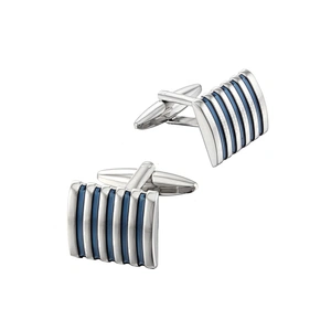 Wholesale New Fashion Metal Cufflinks Cuff Links or Tie Clips Mens Jewelry Custom Color Brass White Steel Printing
