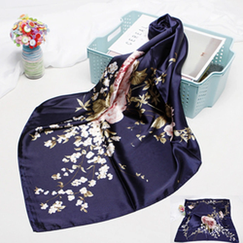 Supplier Tudung Bawal Printed Stylish Scarf For Women Silk Custom Under Hijab Headscarf