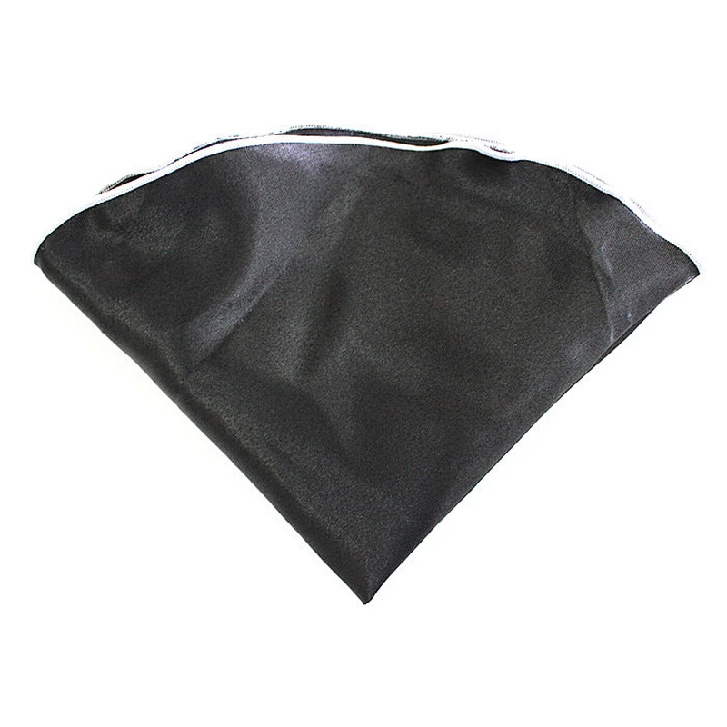 2018 new spring collection plain color black pocket round handkerchief round hot selling PR0048