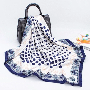 Supplier Tudung Bawal Printed Stylish Scarf For Women Silk Custom Under Hijab Headscarf