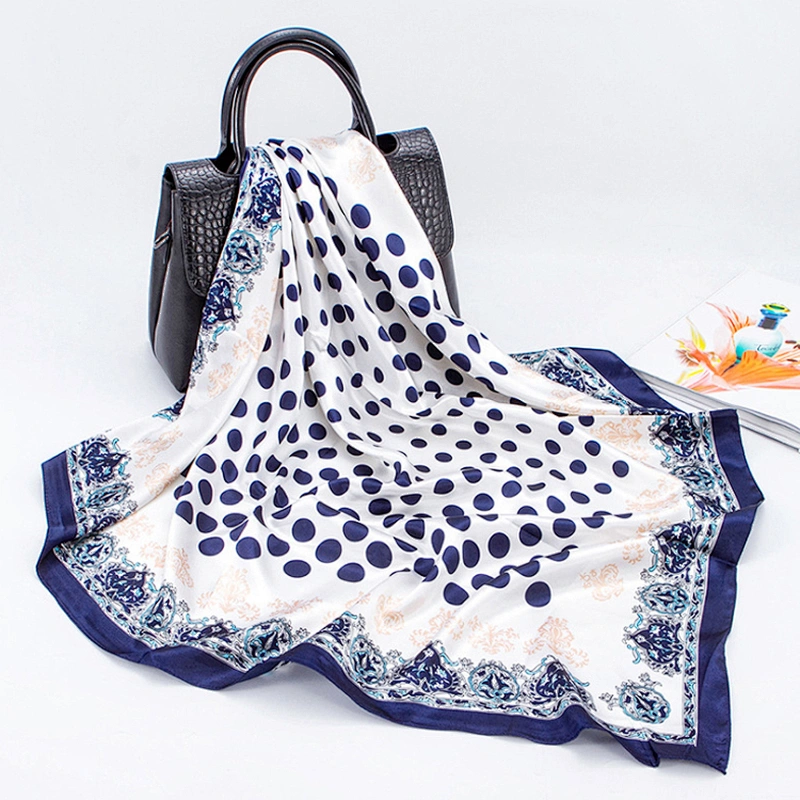 Supplier Tudung Bawal Printed Stylish Scarf For Women Silk Custom Under Hijab Headscarf