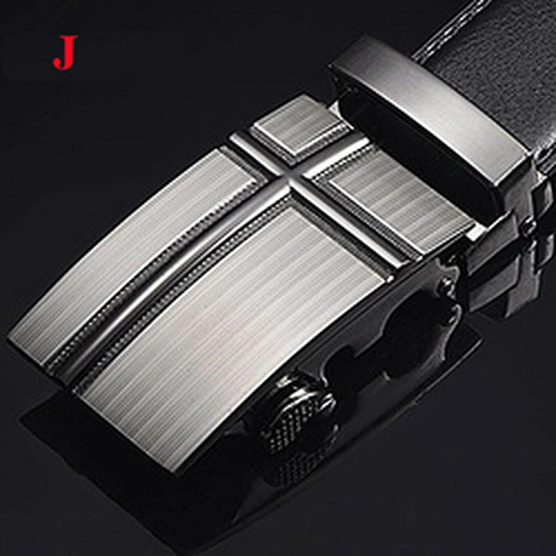 Wholesale Business Casual Adjustable Automatic Buckle Two-layer Cowhide Genuine Leather Belt for Men