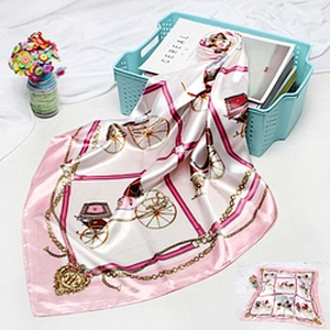 Supplier Tudung Bawal Printed Stylish Scarf For Women Silk Custom Under Hijab Headscarf