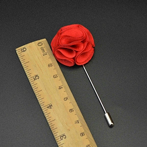 Well received pink flower pin for mens