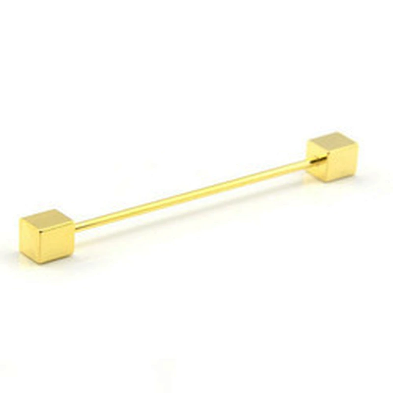 Stock Metal Brass High Quality Fashion Custom Shirt Collar Pin For Men