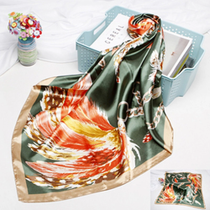 Supplier Tudung Bawal Printed Stylish Scarf For Women Silk Custom Under Hijab Headscarf