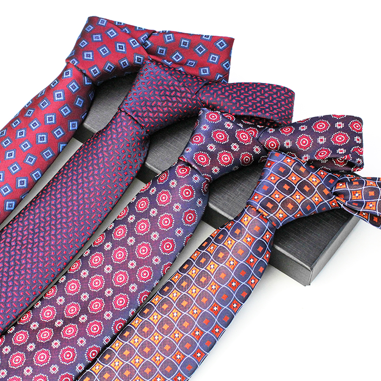 newest high quality classical popular navy and purple tie