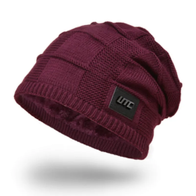 High Quality Winter Plain Dyed Custom Knitted Hat 100% Acrylic Warm Knitted Beanie Custom Logo