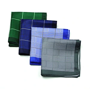 wholesale high quality mens Silk Printing pocket square