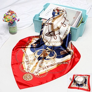 Supplier Tudung Bawal Printed Stylish Scarf For Women Silk Custom Under Hijab Headscarf