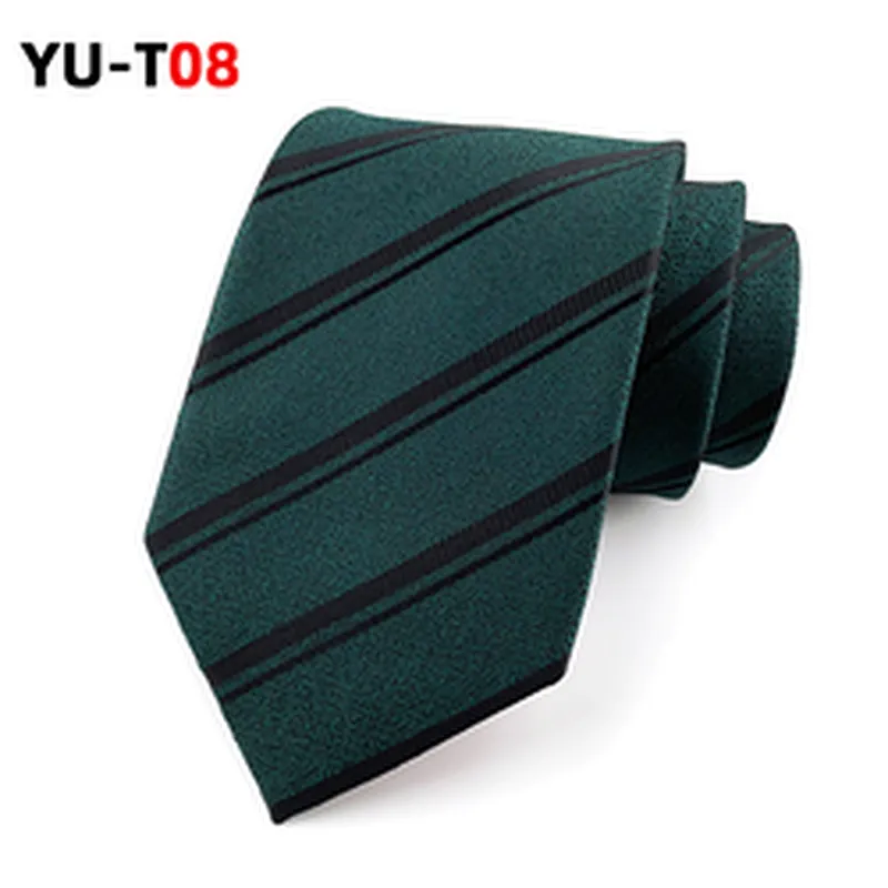 Luxury Striped Neck Ties For Men Custom Logo Corbatas Hombres Classic Polyester Necktie Set Gift Box