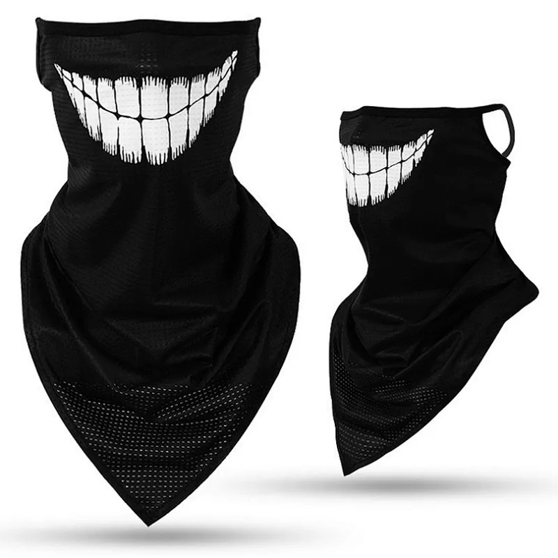 Spring And Summer Multifunctional Ice Silk Sunscreen Riding Outdoor Dustproof And Haze Covering Face Ear Hanging Scarf