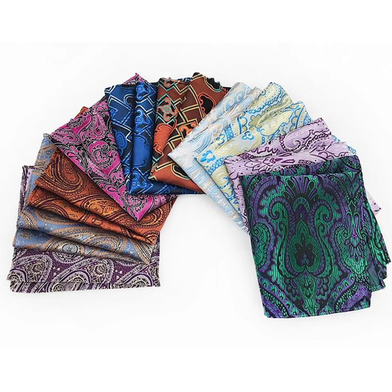 Custom Hanky Cotton Handkerchief Floral Silk Pocket Squares for Men Luxury Men Muslin Handkerchief Cotton