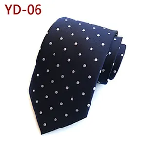 Casual Fashion Mens Ties Necktie Custom Logo Dot Ties For Men Italian Polyester Jacquard Cravates Pour Hommes