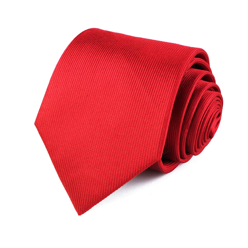 Necktie Manufacturer Sublimation Neck Tie Gift Set Boite A Cravate En Soie Red Striped Jacquard Silk Necktie For Men
