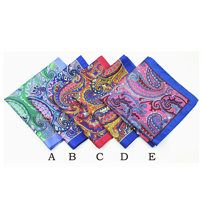 paisley hanky satin silk hankyscarlet hanky DPS5355