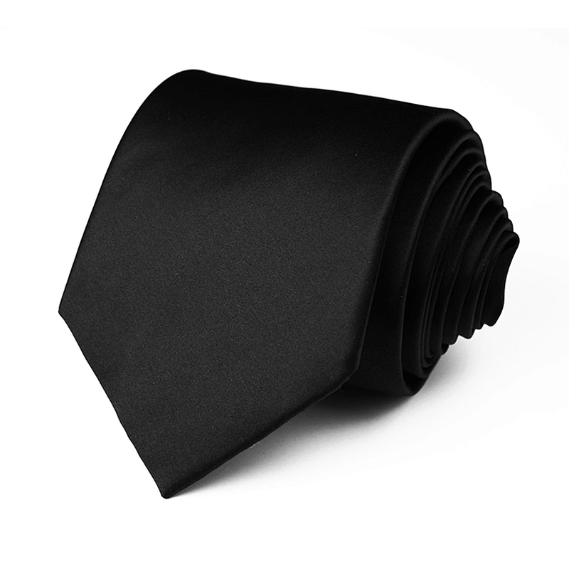 Custom Logo Gravata Slim Xadrez Polyester Woven Tie Jacquard Black Tie Corbatas Juveniles Ties For Men Italian
