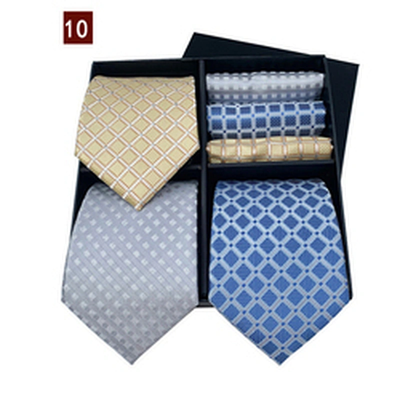 Custom Leisure Silk Necktie Mens Floral Cravates Hommes Woven Mens Ties Silk Box Set