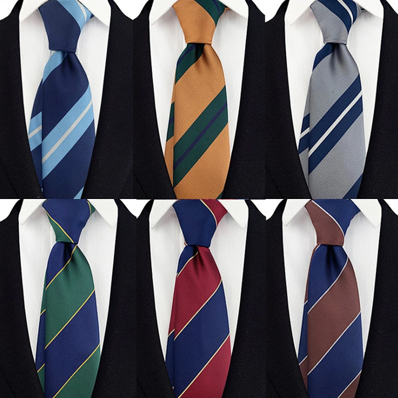 Wholesale classical Stripe Men Ties Custom Necktie Luxury Mens Polyester Ties