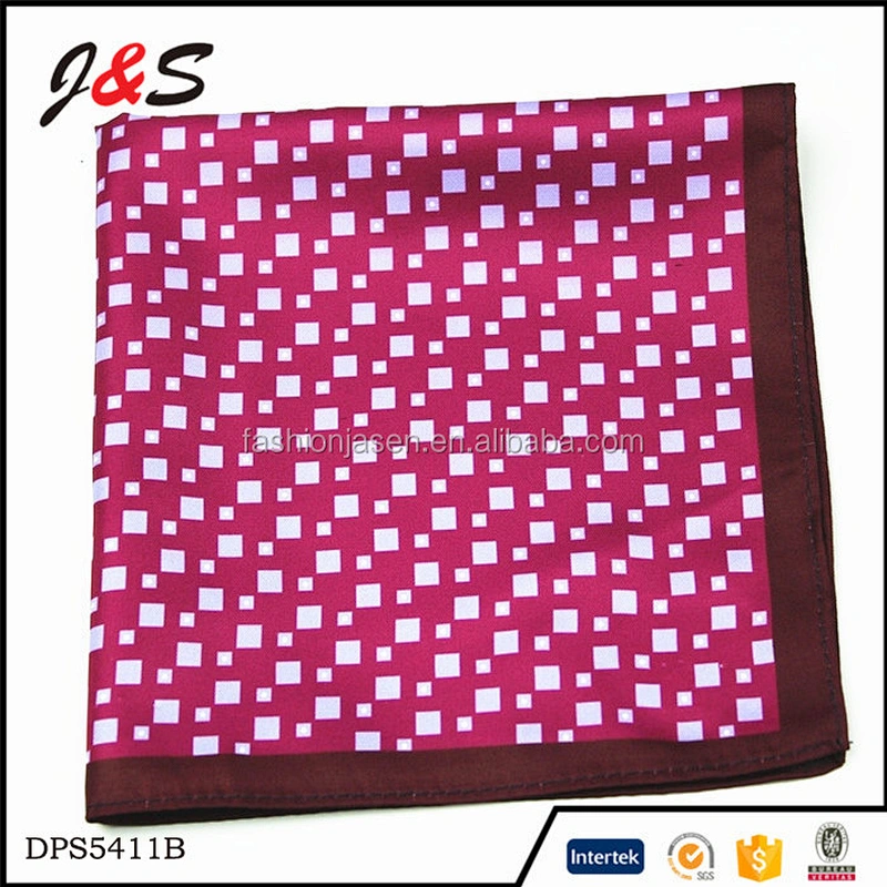wholesale high quality custom pocket square 100 silk