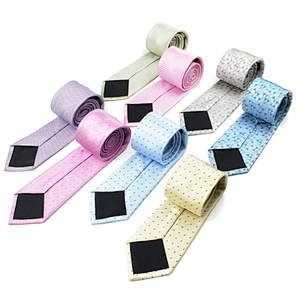 Wholesale Silk Neckties Men Fashion Dot Silk Ties For Men Italian Fresh Corbatas De Seda
