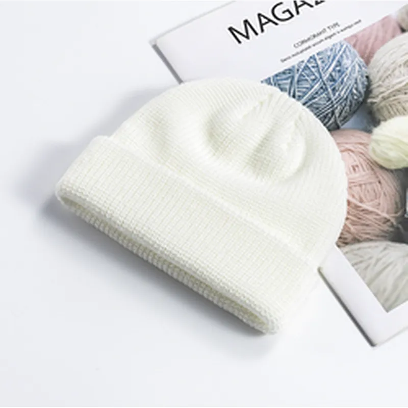 Cheap Fashion Beanie Winter Hats Knitted Cap Winter Plain Women'S Knitted Beanie Hats