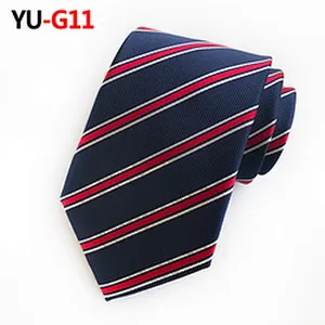 Luxury Necktie Mens Paisley Stripe Cravate Pour Homme Polyester Woven Neck Ties For Men Italian