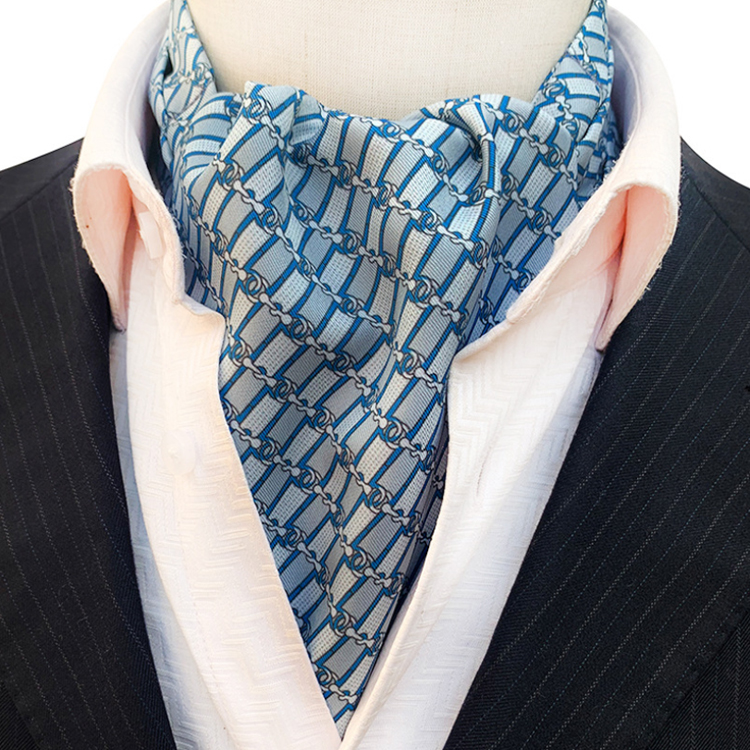 Classic Floral Folard Mens Ascot Casual Paisley Cravate Homme Jacquard Woven Ties For Men Italian
