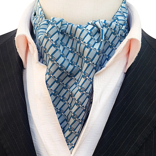 Classic Floral Folard Mens Ascot Casual Paisley Cravate Homme Jacquard Woven Ties For Men Italian