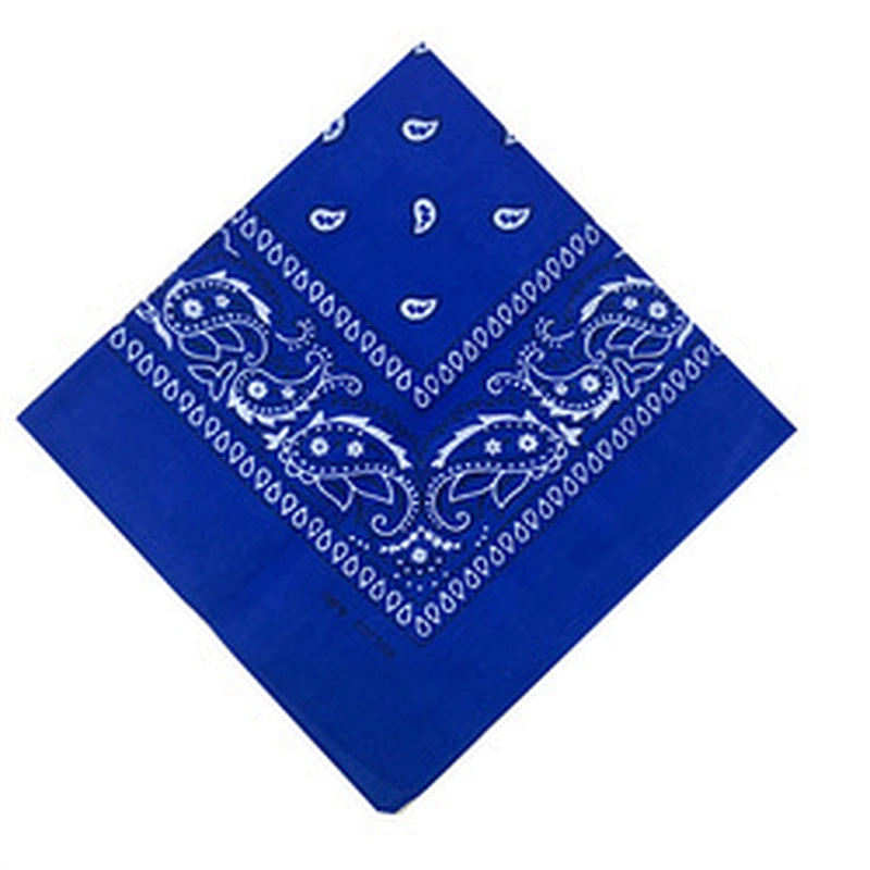 Wholesale Low Moq Fashion 100% Cotton Reusable Bandanas Custom Logo Silk Screen Printed Sport Headwear Soft Square Bandana Scarf