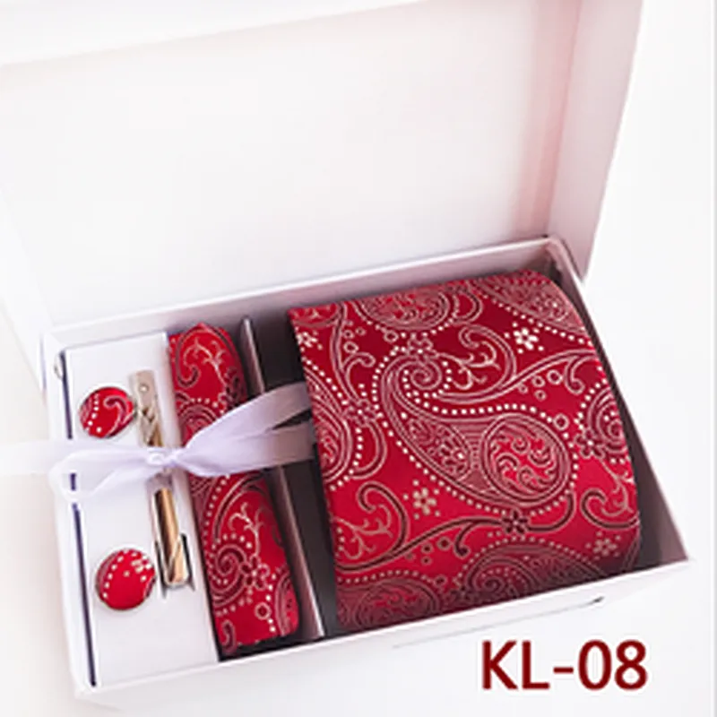 Paisley Neckties With Pocket Squares Casual Men Ties and Hanky Set Custom Tie Pocket Square and Cufflink Set