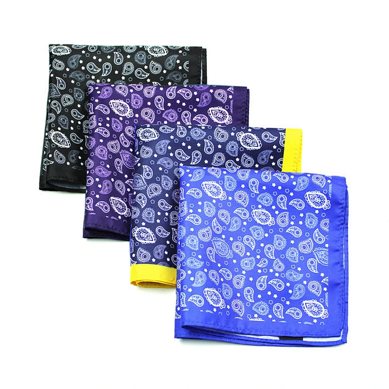 latest style 100% silk men pocket square